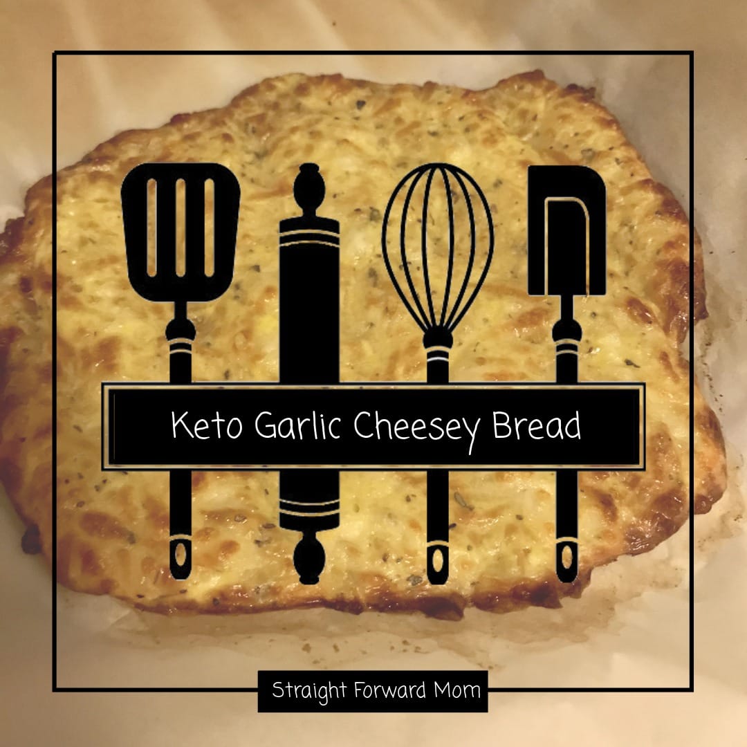 4 Ingredient Keto Cheesy Garlic Bread