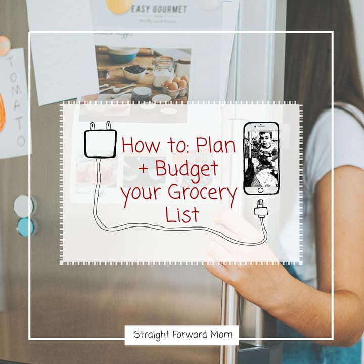 Money Saving Weekly Menu and Grocery List